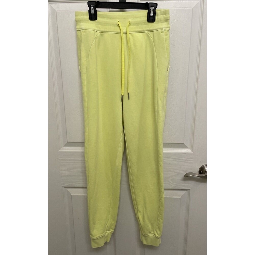Lululemon Size 4 Scuba High-Rise French Terry Jogger Highlight Yellow *Flaw